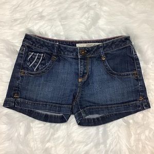 DKNY Women’s Dark Blue Denim Shorts with 5pockets